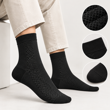 Premium Comfort Dress Socks – 4 Color Pack